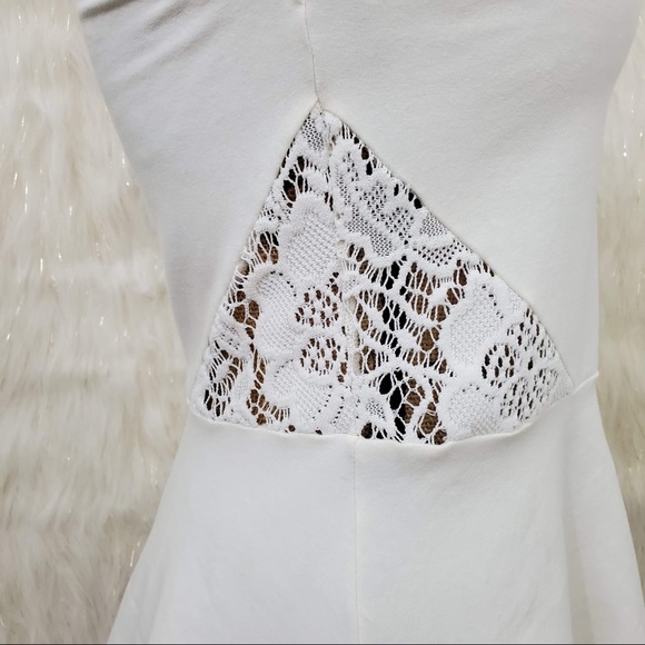 Express peplum white tank top - Picture 4 of 7